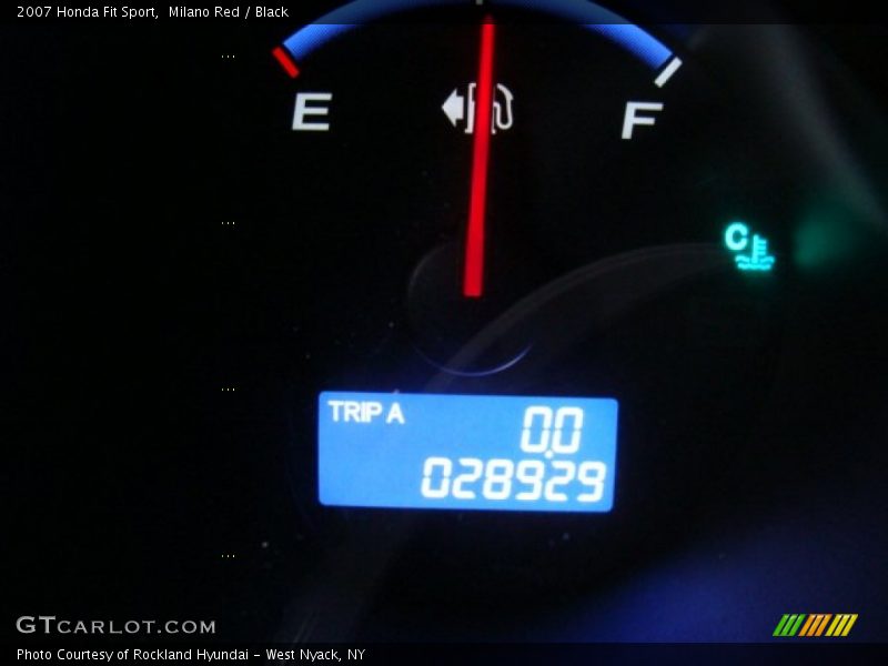 Milano Red / Black 2007 Honda Fit Sport
