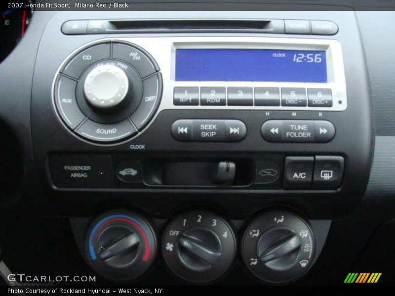 Milano Red / Black 2007 Honda Fit Sport