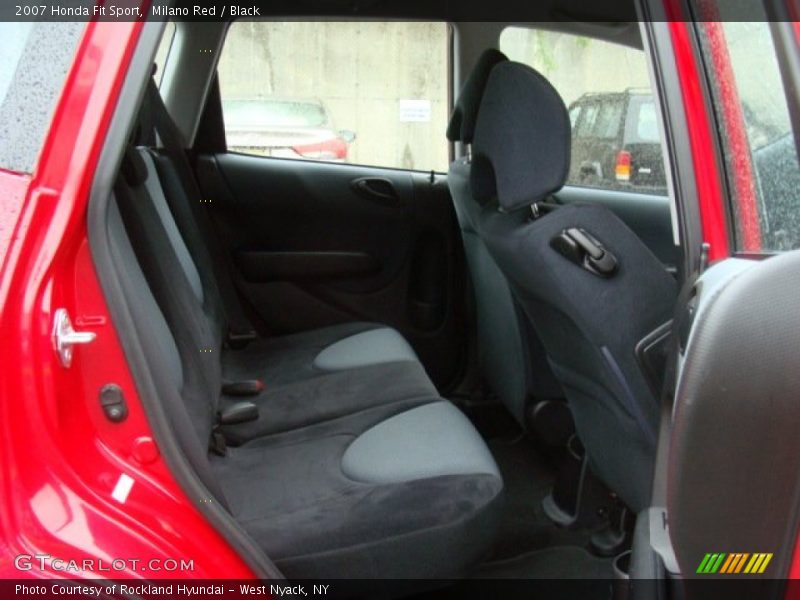 Milano Red / Black 2007 Honda Fit Sport
