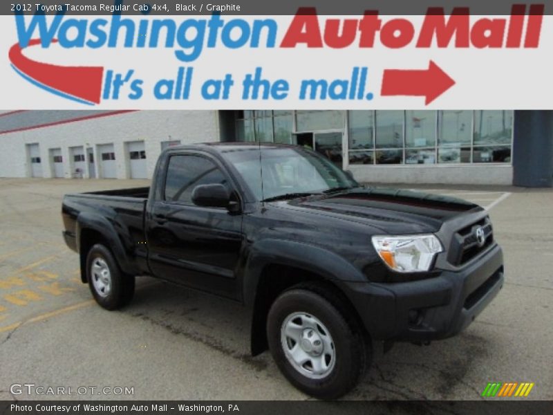 Black / Graphite 2012 Toyota Tacoma Regular Cab 4x4