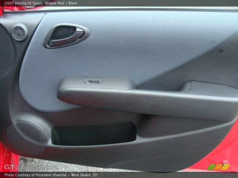 Milano Red / Black 2007 Honda Fit Sport