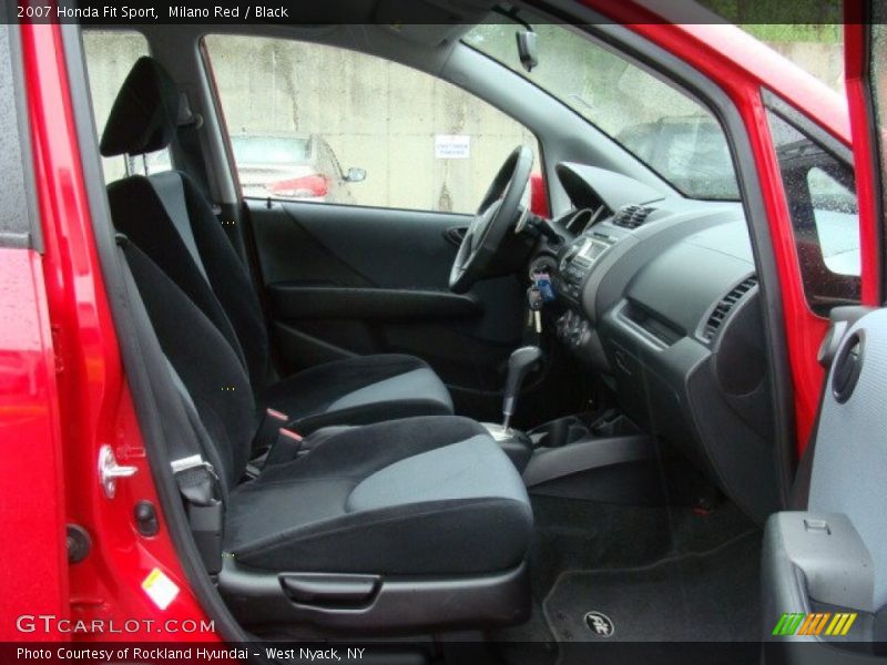 Milano Red / Black 2007 Honda Fit Sport
