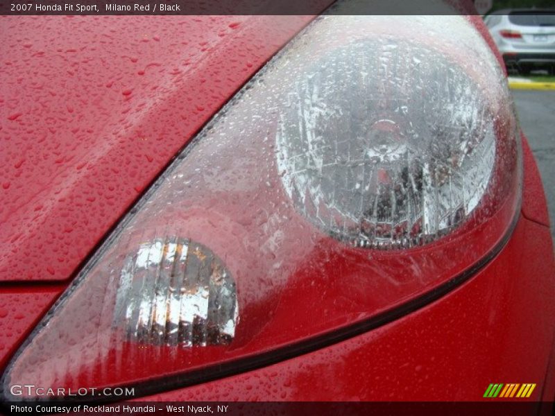 Milano Red / Black 2007 Honda Fit Sport