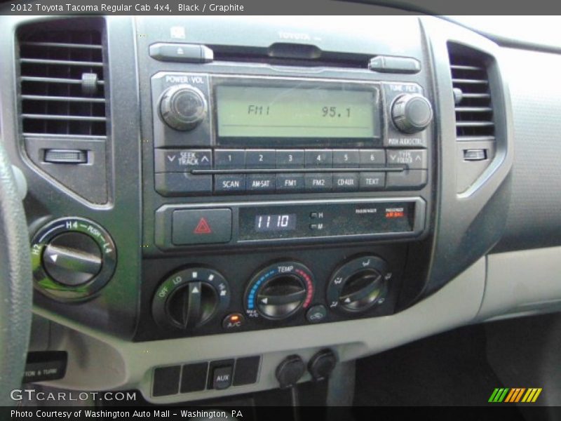 Black / Graphite 2012 Toyota Tacoma Regular Cab 4x4