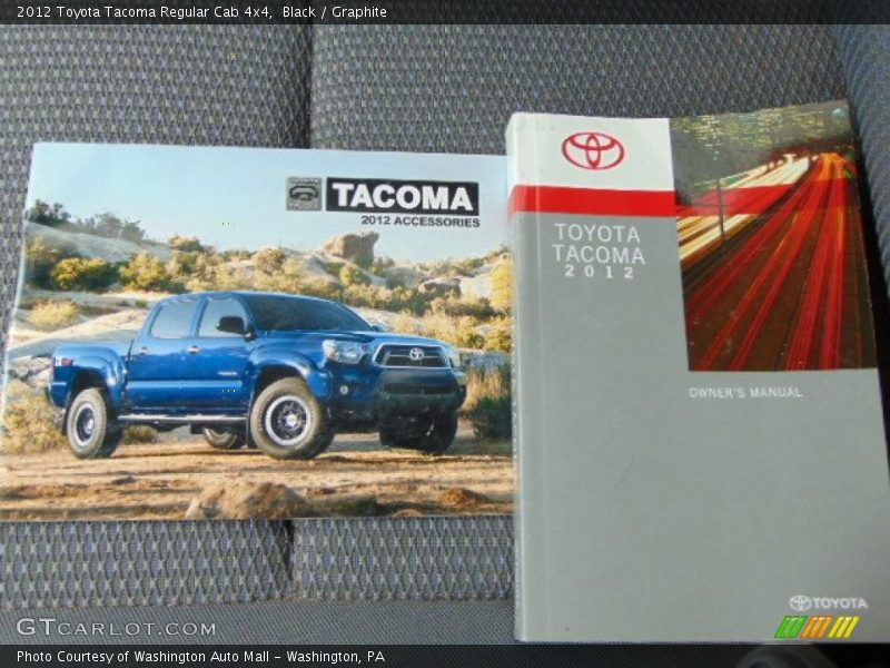 Black / Graphite 2012 Toyota Tacoma Regular Cab 4x4