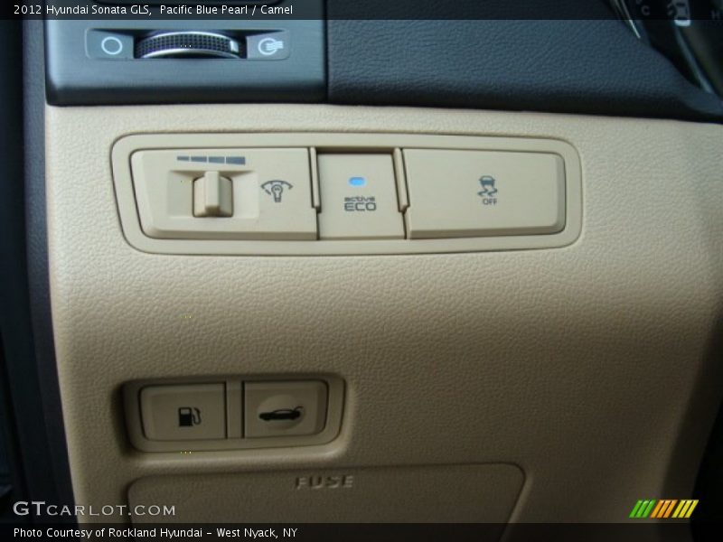 Pacific Blue Pearl / Camel 2012 Hyundai Sonata GLS