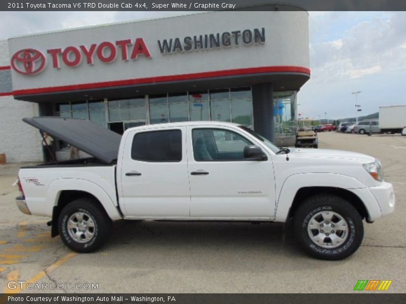 Super White / Graphite Gray 2011 Toyota Tacoma V6 TRD Double Cab 4x4