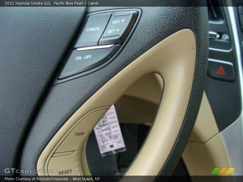 Pacific Blue Pearl / Camel 2012 Hyundai Sonata GLS