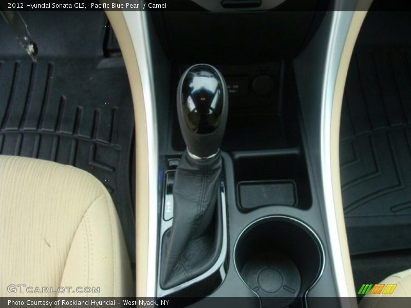 Pacific Blue Pearl / Camel 2012 Hyundai Sonata GLS