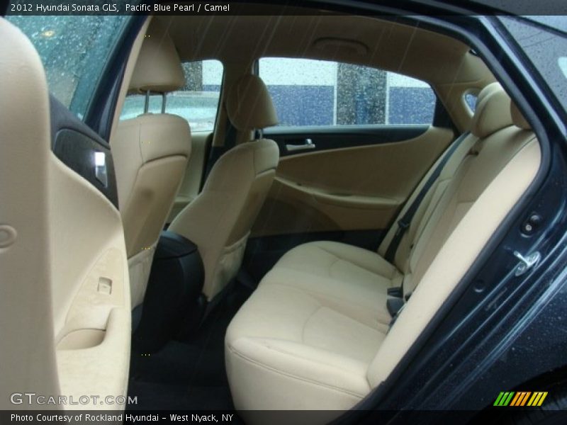 Pacific Blue Pearl / Camel 2012 Hyundai Sonata GLS