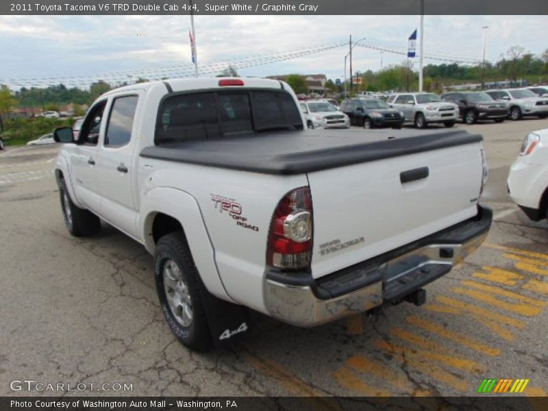 Super White / Graphite Gray 2011 Toyota Tacoma V6 TRD Double Cab 4x4