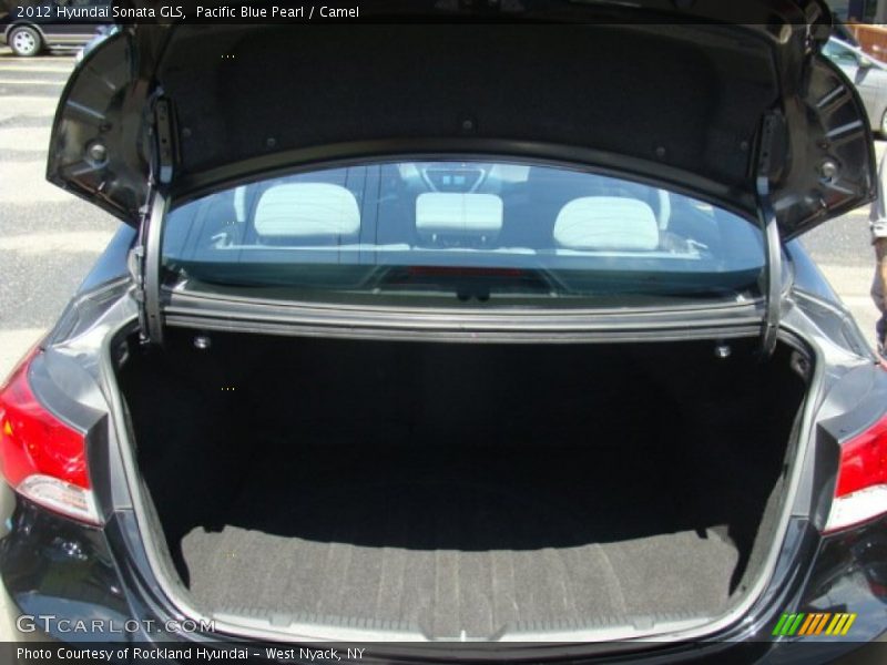 Pacific Blue Pearl / Camel 2012 Hyundai Sonata GLS