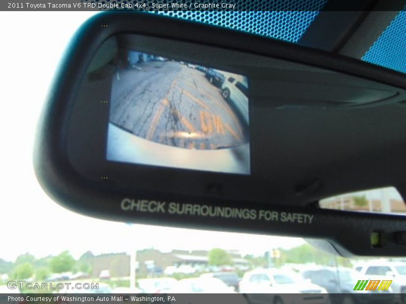 Super White / Graphite Gray 2011 Toyota Tacoma V6 TRD Double Cab 4x4