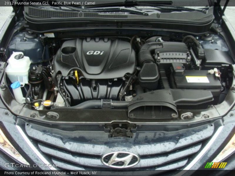 Pacific Blue Pearl / Camel 2012 Hyundai Sonata GLS
