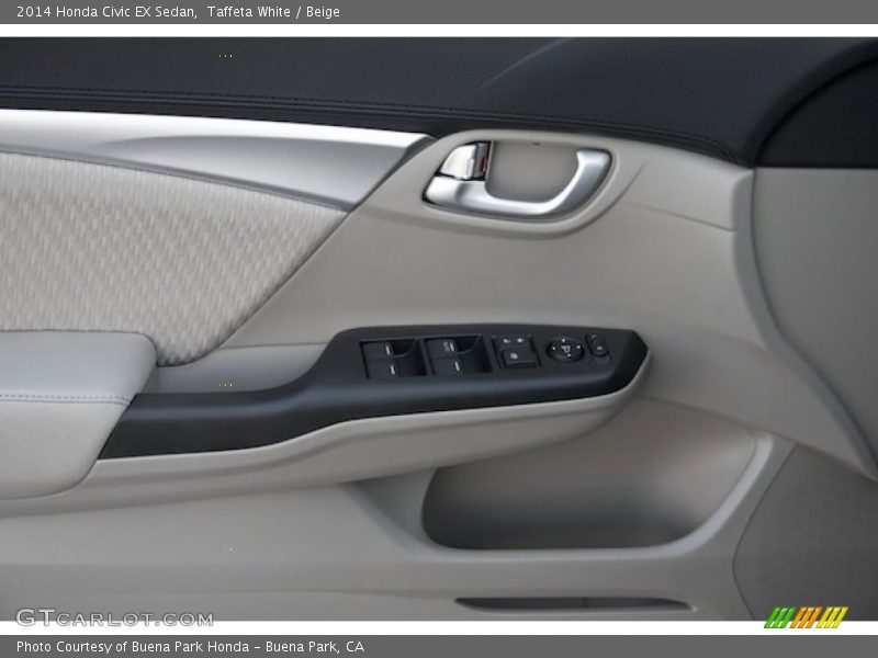 Taffeta White / Beige 2014 Honda Civic EX Sedan