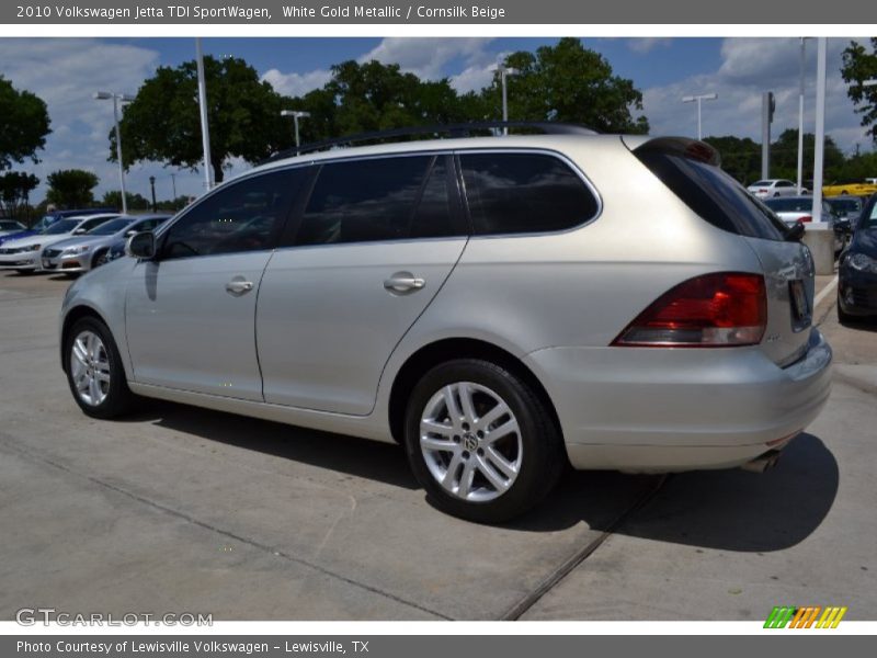 White Gold Metallic / Cornsilk Beige 2010 Volkswagen Jetta TDI SportWagen