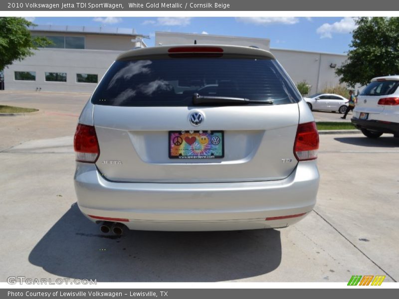 White Gold Metallic / Cornsilk Beige 2010 Volkswagen Jetta TDI SportWagen