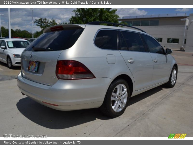 White Gold Metallic / Cornsilk Beige 2010 Volkswagen Jetta TDI SportWagen