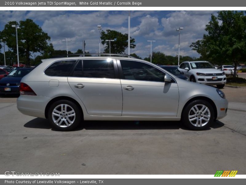 White Gold Metallic / Cornsilk Beige 2010 Volkswagen Jetta TDI SportWagen