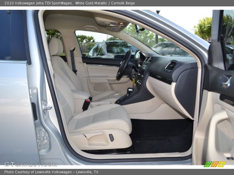 White Gold Metallic / Cornsilk Beige 2010 Volkswagen Jetta TDI SportWagen