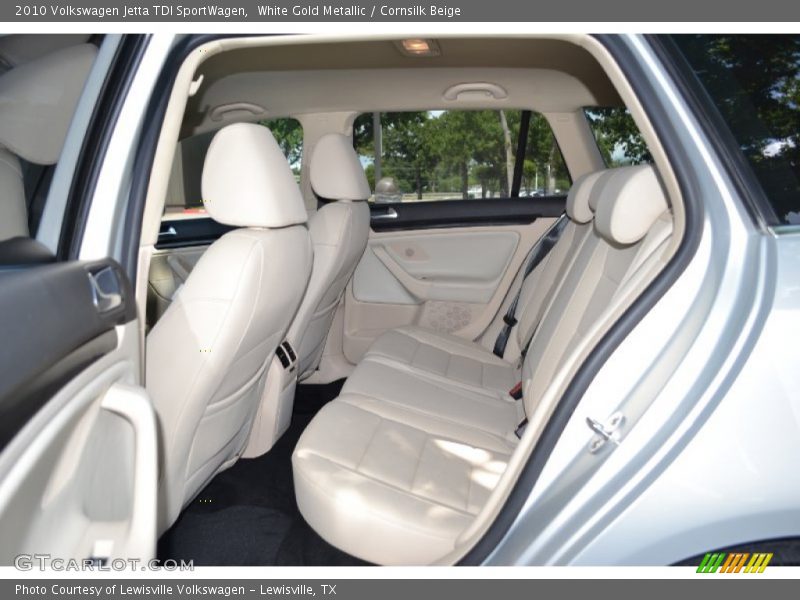 White Gold Metallic / Cornsilk Beige 2010 Volkswagen Jetta TDI SportWagen