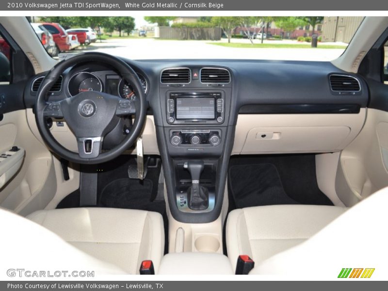 White Gold Metallic / Cornsilk Beige 2010 Volkswagen Jetta TDI SportWagen