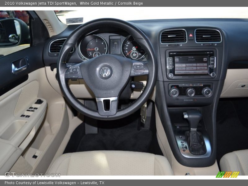 White Gold Metallic / Cornsilk Beige 2010 Volkswagen Jetta TDI SportWagen
