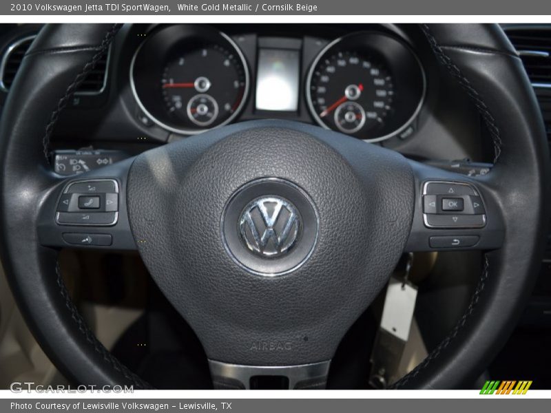 White Gold Metallic / Cornsilk Beige 2010 Volkswagen Jetta TDI SportWagen