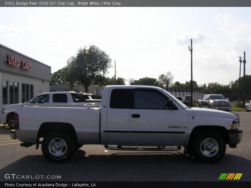 Bright White / Mist Gray 2001 Dodge Ram 1500 SLT Club Cab
