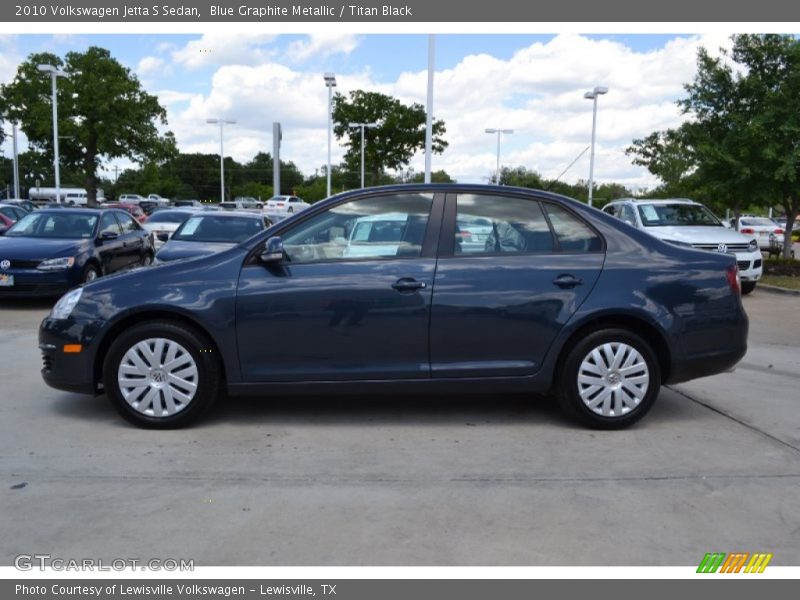Blue Graphite Metallic / Titan Black 2010 Volkswagen Jetta S Sedan