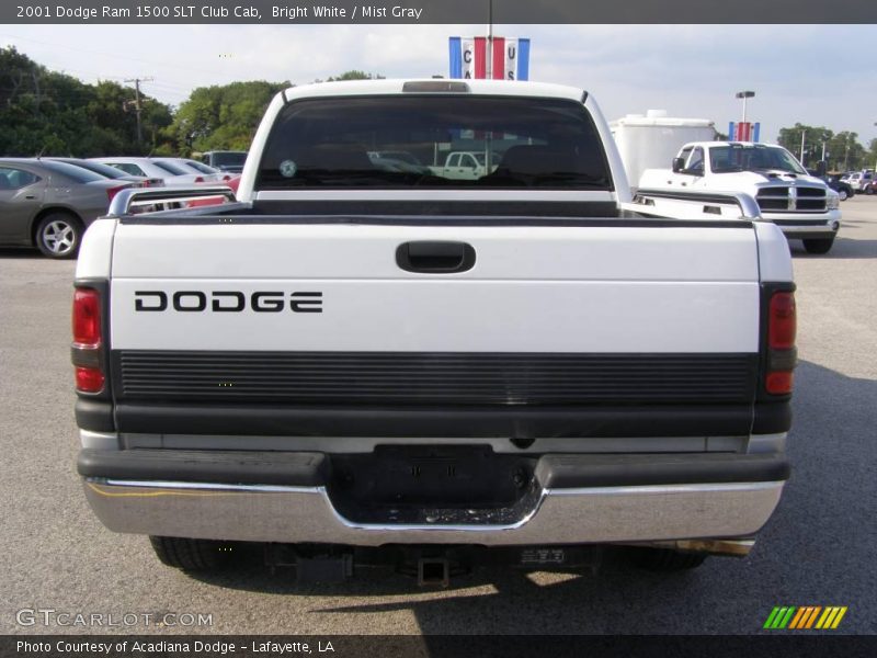Bright White / Mist Gray 2001 Dodge Ram 1500 SLT Club Cab