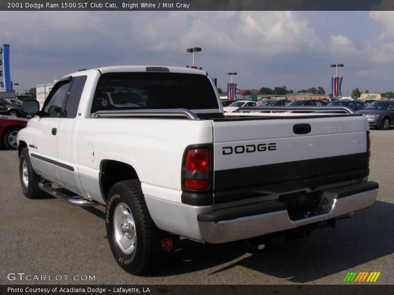 Bright White / Mist Gray 2001 Dodge Ram 1500 SLT Club Cab