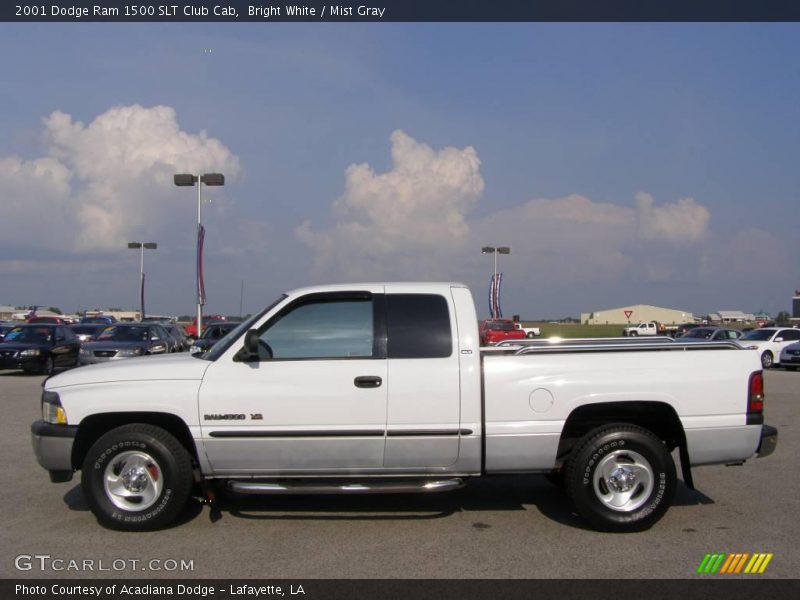 Bright White / Mist Gray 2001 Dodge Ram 1500 SLT Club Cab