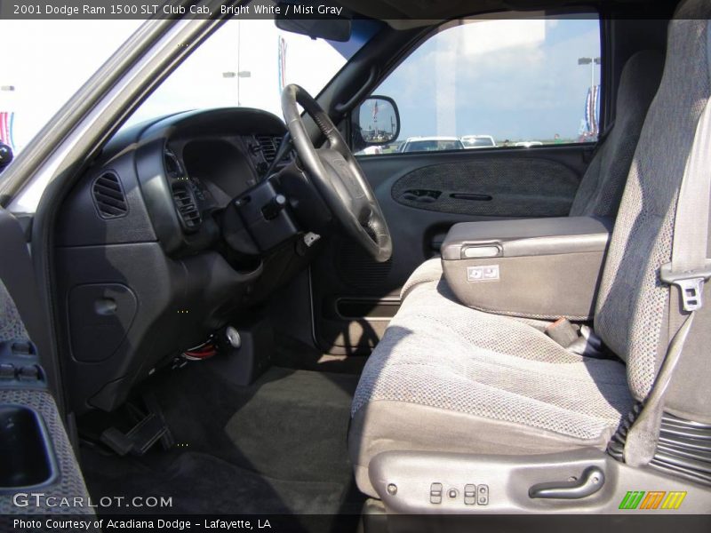 Bright White / Mist Gray 2001 Dodge Ram 1500 SLT Club Cab