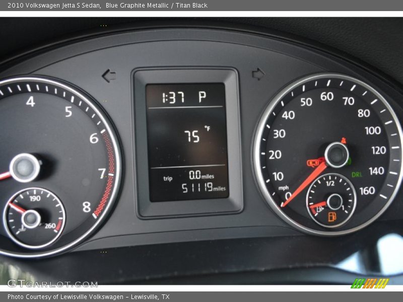 Blue Graphite Metallic / Titan Black 2010 Volkswagen Jetta S Sedan
