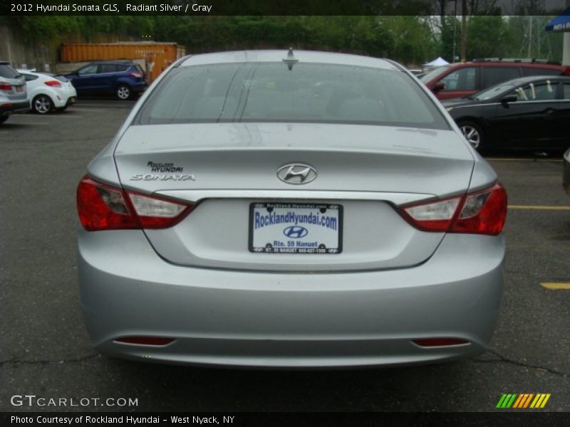 Radiant Silver / Gray 2012 Hyundai Sonata GLS