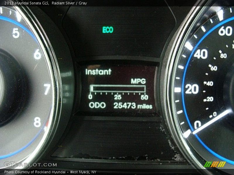 Radiant Silver / Gray 2012 Hyundai Sonata GLS