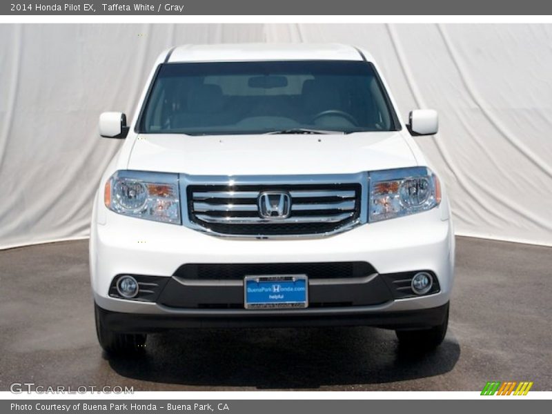 Taffeta White / Gray 2014 Honda Pilot EX