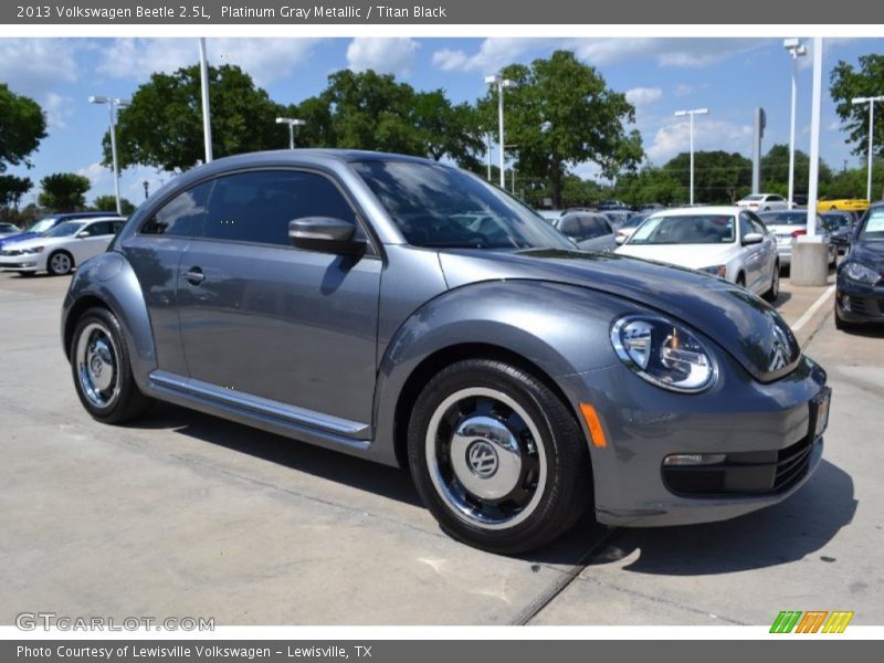 Platinum Gray Metallic / Titan Black 2013 Volkswagen Beetle 2.5L