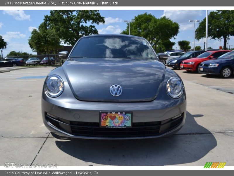 Platinum Gray Metallic / Titan Black 2013 Volkswagen Beetle 2.5L
