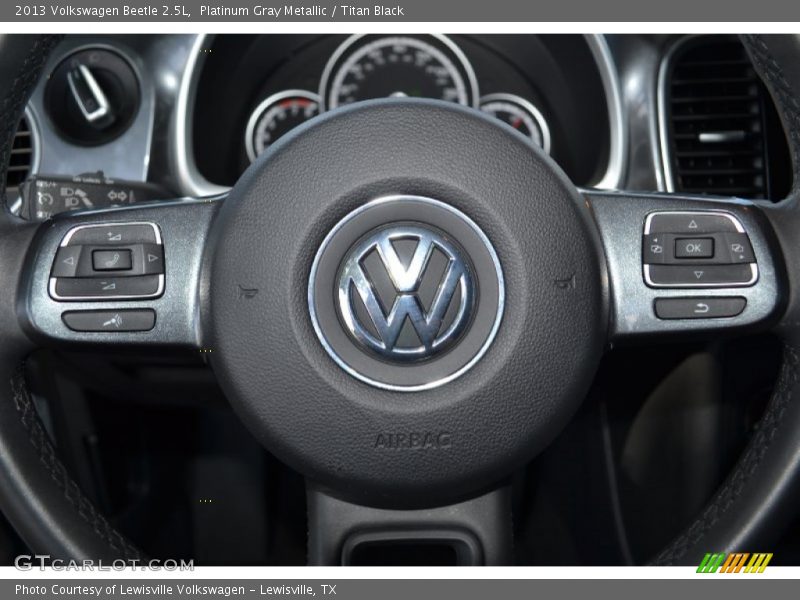Platinum Gray Metallic / Titan Black 2013 Volkswagen Beetle 2.5L