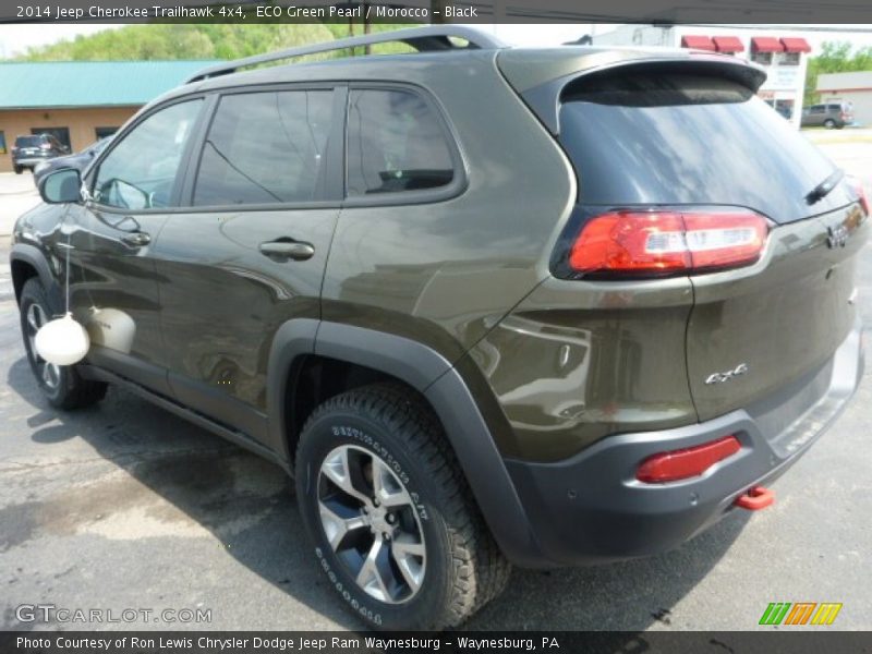 ECO Green Pearl / Morocco - Black 2014 Jeep Cherokee Trailhawk 4x4
