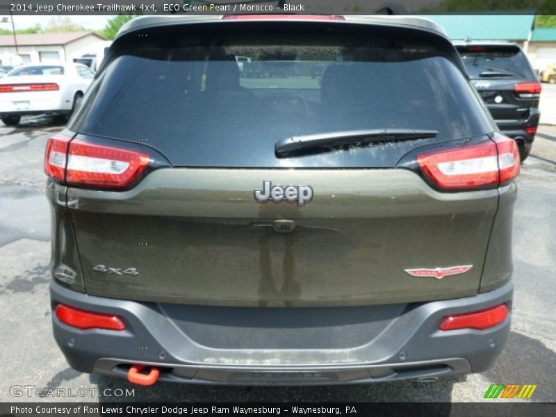 ECO Green Pearl / Morocco - Black 2014 Jeep Cherokee Trailhawk 4x4