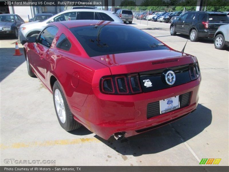 Ruby Red / Charcoal Black 2014 Ford Mustang V6 Coupe