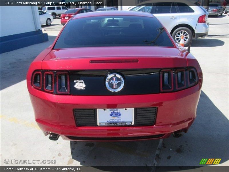 Ruby Red / Charcoal Black 2014 Ford Mustang V6 Coupe