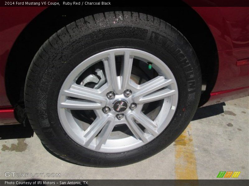 Ruby Red / Charcoal Black 2014 Ford Mustang V6 Coupe