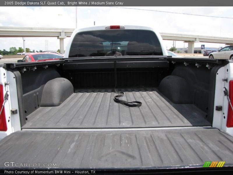 Bright White / Medium Slate Gray 2005 Dodge Dakota SLT Quad Cab