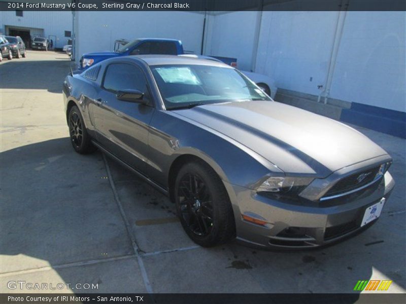 Sterling Gray / Charcoal Black 2014 Ford Mustang V6 Coupe