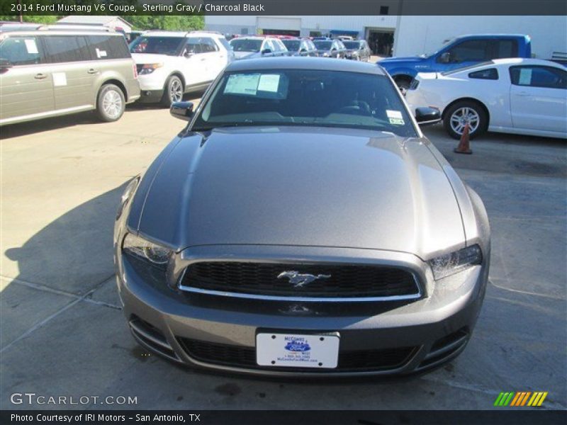Sterling Gray / Charcoal Black 2014 Ford Mustang V6 Coupe