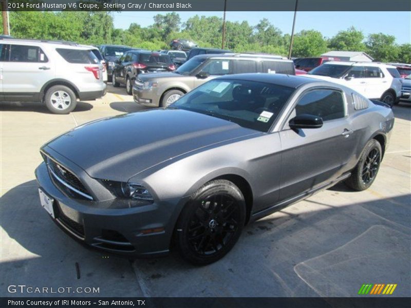 Sterling Gray / Charcoal Black 2014 Ford Mustang V6 Coupe